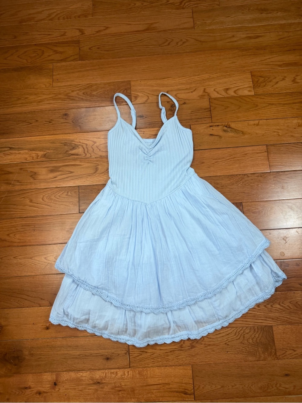 Aerie Tiered Ruffle Mini Dress Fairycore - Picture 4 of 9